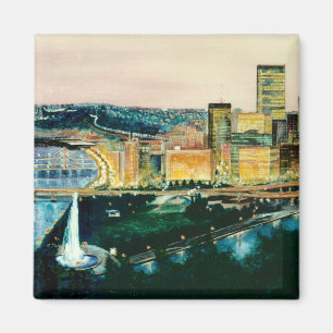 Pittsburgh an der Dämmerung Magnet