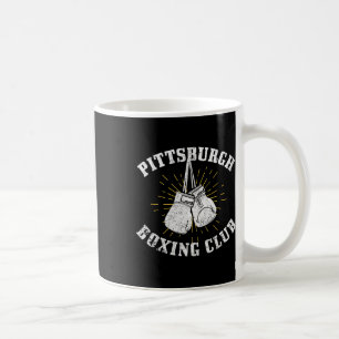 Pittsburgh Boxing Club mit abgenutzten Boxhandschu Kaffeetasse