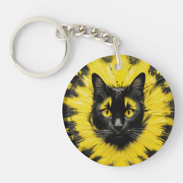 Pittsburgh Cat Schlüsselanhänger (Vorderseite)