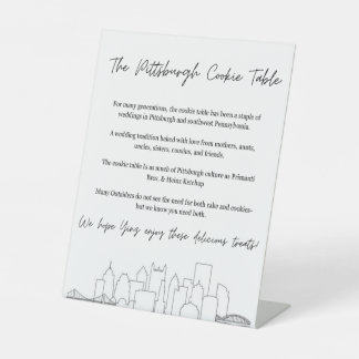 Pittsburgh Cookie Sockelschild