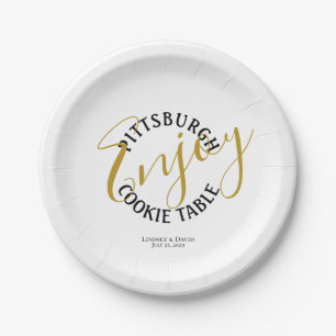 Pittsburgh Cookie Table Bevorzugung Pappteller