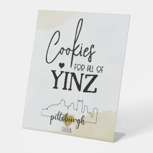 Pittsburgh Cookie Table Sign Sockelschild