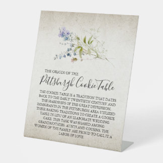 PITTSBURGH COOKIE TABLE SIGN WEDING SOCKELSCHILD