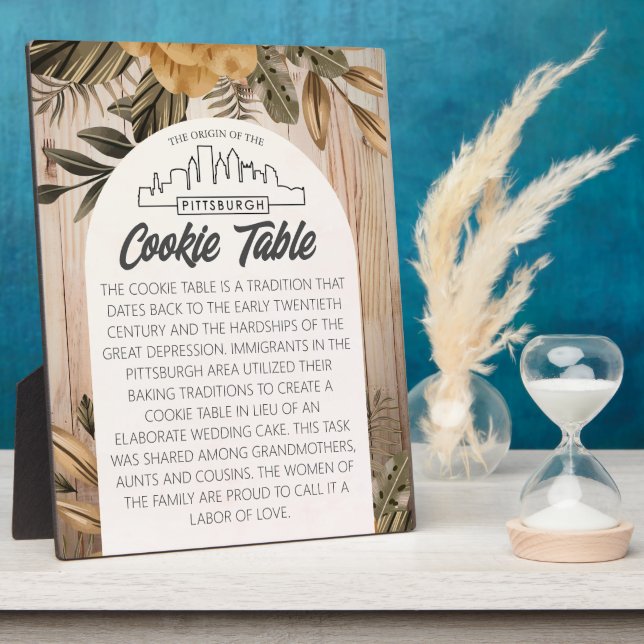 PITTSBURGH COOKIE TABLE SIGN WEDING TABLE SIGN FOTOPLATTE (Seite)