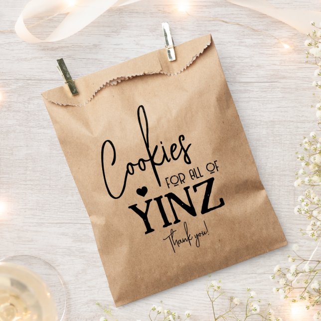 Pittsburgh Cookies Table Leckerei Bags Geschenktütchen (Ausgeschnitten)
