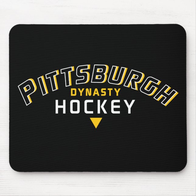 Pittsburgh Dynasty Hockey Black Mouse Pad Mousepad (Vorne)