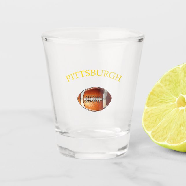 Pittsburgh Football Schnapsglas (Vorderseite)