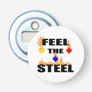 Pittsburgh fühlt sich wie das Steel Fire Football Flaschenöffner