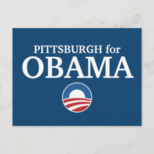 PITTSBURGH für Obama maßgeschneidert Ihre Stadt pe Postkarte