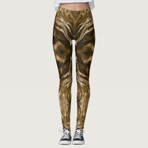 Pittsburgh-Gold und schwarze Leggings