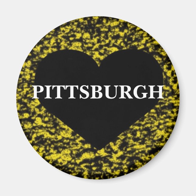 Pittsburgh Heart Magnet (Vorne)