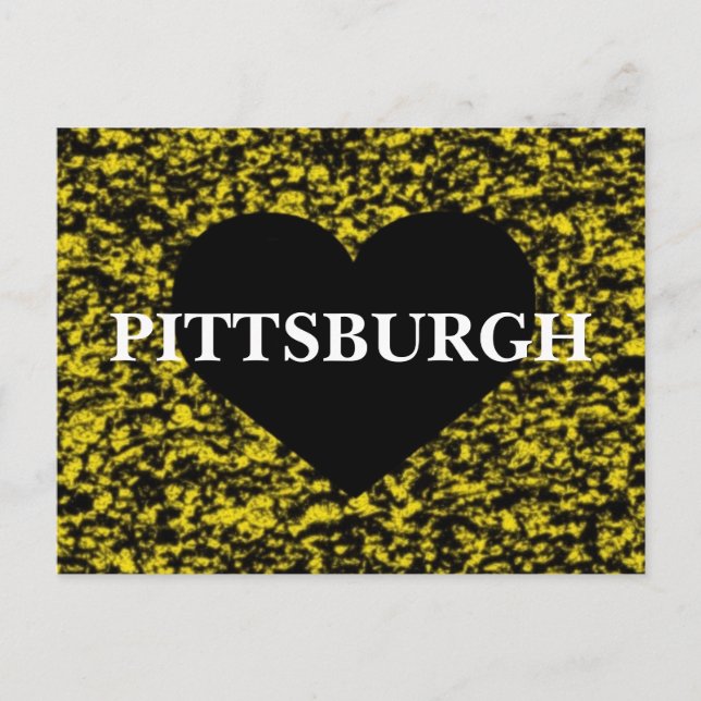 Pittsburgh Heart Postkarte (Vorderseite)