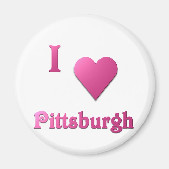 Pittsburgh — Heiß rosa Magnet (Vorne)