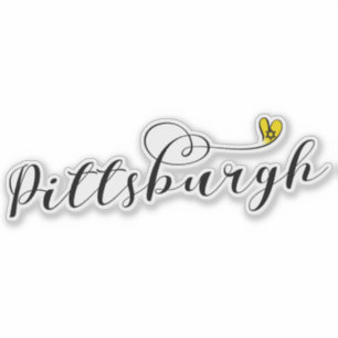 Pittsburgh Herzenflagge, Star von David Aufkleber