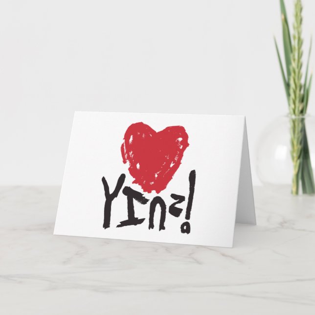 PITTSBURGH LUV YINZ VALENTINE CARD FEIERTAGSKARTE (Vorderseite)