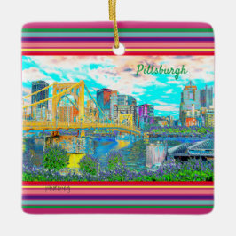 Pittsburgh Ornament Retro Foto Art 2