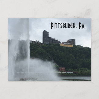 Pittsburgh, PA-Brunnen Postkarte