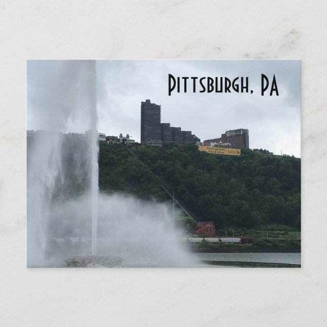 Pittsburgh, PA Fontaine Carte postale (Devant)