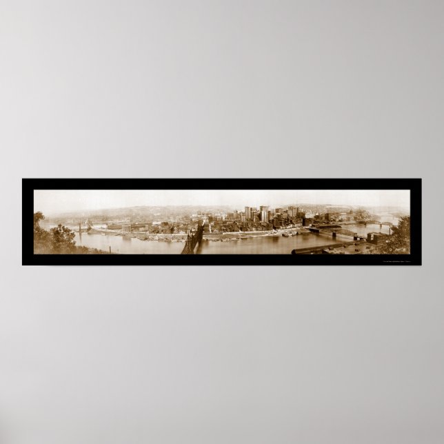 Pittsburgh, PA-Foto 1920 Poster (Vorne)