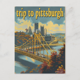 Pittsburgh, PA Vintage Postkarte