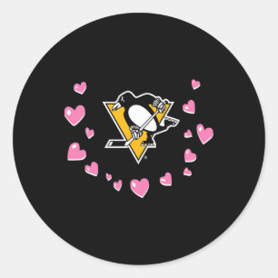 Pittsburgh Penguins Valentinsliebe Nhl Offiziell  Runder Aufkleber