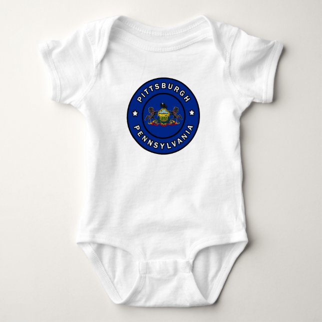 Pittsburgh Pennsylvania Baby Strampler (Vorderseite)