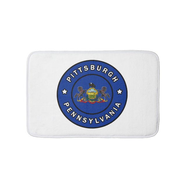 Pittsburgh Pennsylvania Badematte (Vorderseite)