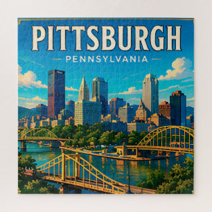 🌉 Pittsburgh Pennsylvania Brücken und Skyline