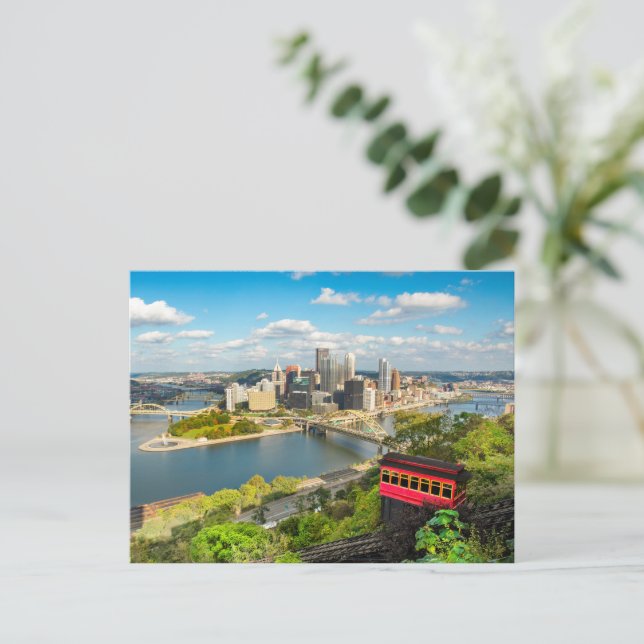 Pittsburgh Pennsylvania Duquesne Incline Postkarte (Stehend Vorderseite)