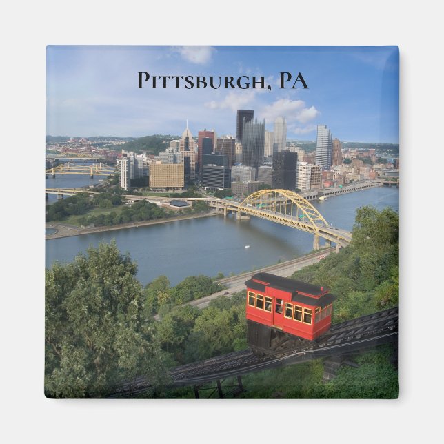 Pittsburgh Pennsylvania Fotografie Magnet (Vorne)