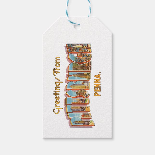 Pittsburgh Pennsylvania Geschenkanhänger (Vorderseite)
