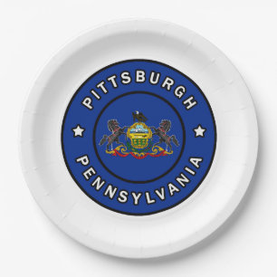 Pittsburgh Pennsylvania Pappteller