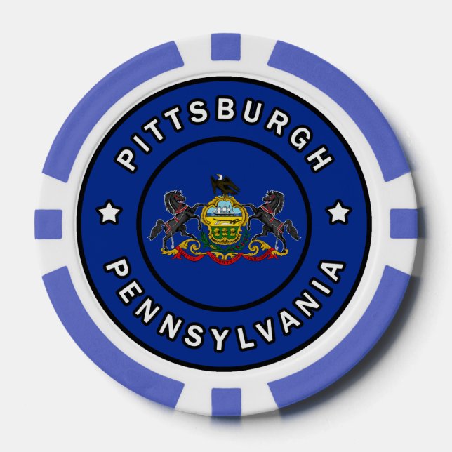 Pittsburgh Pennsylvania Pokerchips (Vorderseite)