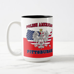 Pittsburgh Pennsylvania polnischen Zweifarbige Tasse