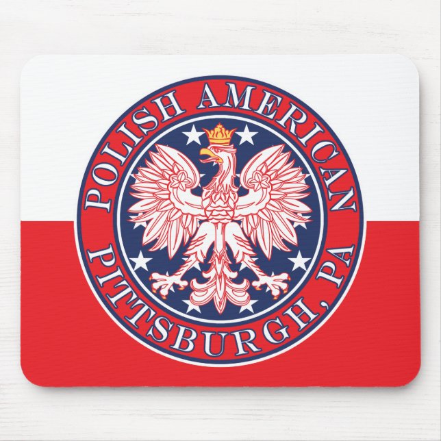 Pittsburgh Pennsylvania Polnischer Adler Mousepad (Vorne)