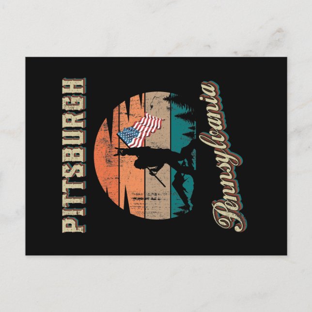 Pittsburgh Pennsylvania Postkarte (Vorderseite)