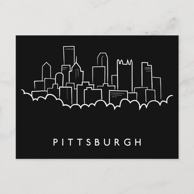 Pittsburgh Pennsylvania Postkarte (Vorderseite)