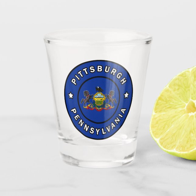 Pittsburgh Pennsylvania Schnapsglas (Vorderseite)