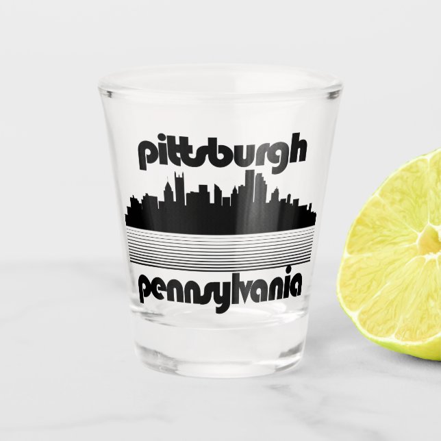 Pittsburgh Pennsylvania Schnapsglas (Vorderseite)