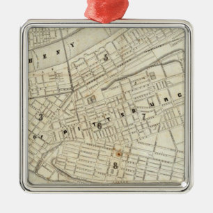 Pittsburgh, Pennsylvania Silbernes Ornament