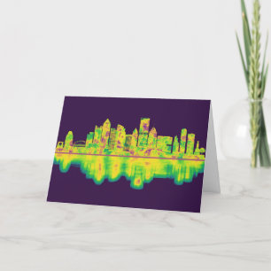 Pittsburgh Pennsylvania Skyline Feiertagskarte