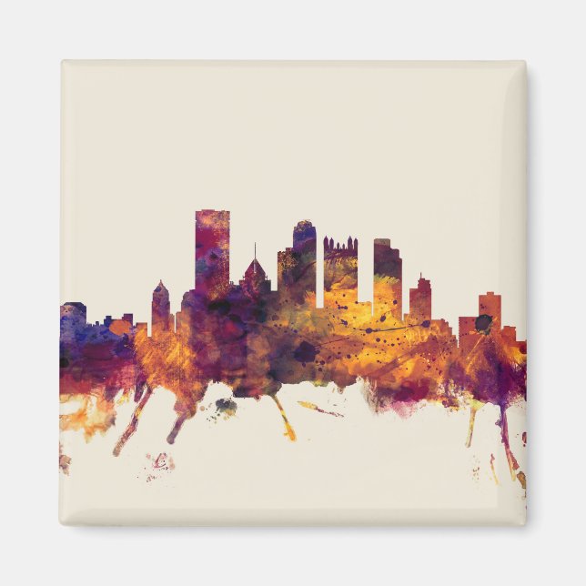 Pittsburgh Pennsylvania Skyline Magnet (Vorne)