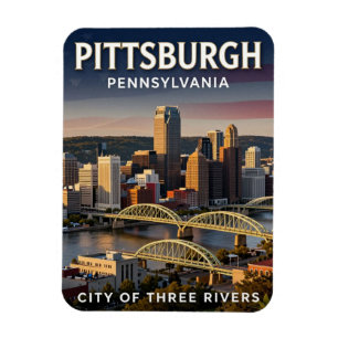 Pittsburgh Pennsylvania Steel City Erbe Magnet
