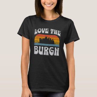 Pittsburgh Pennsylvania Steel City Skyline 412 Hom T-Shirt