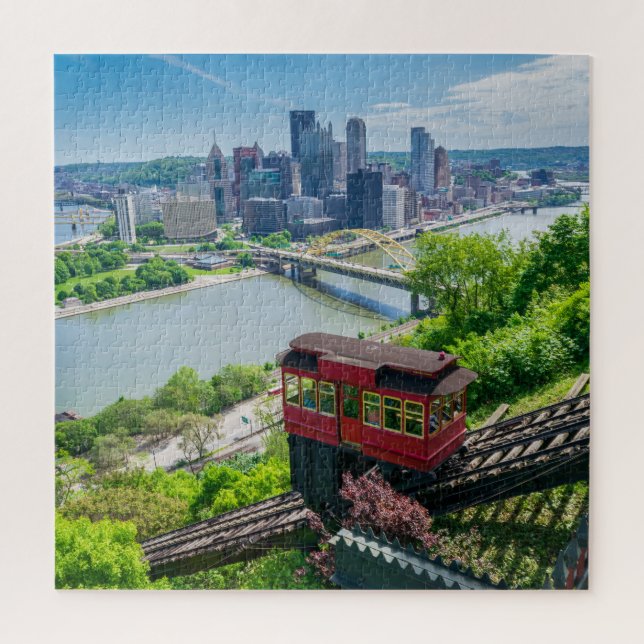 Pittsburgh Pennsylvania Steel City Skyline Incline (Vertikal)