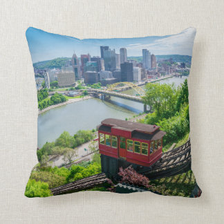 Pittsburgh Pennsylvania Steel City Skyline Incline Kissen
