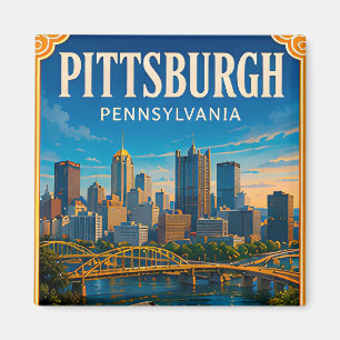 🌉 Pittsburgh Pennsylvania Urlaubserinnerung 🌉 Magnet