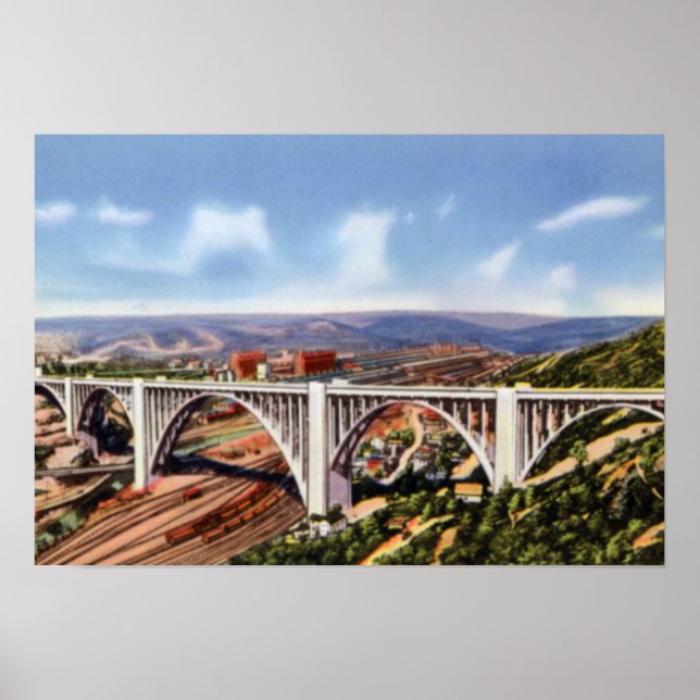 Pittsburgh Pennsylvania Westinghouse Bridge Poster (Vorne)