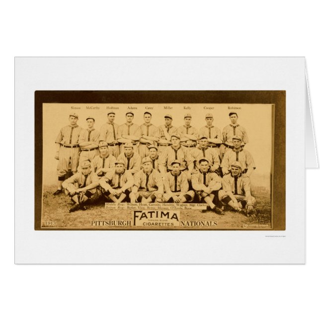 Pittsburgh Pirates Team 1913 (Vorderseite (Horizontal))