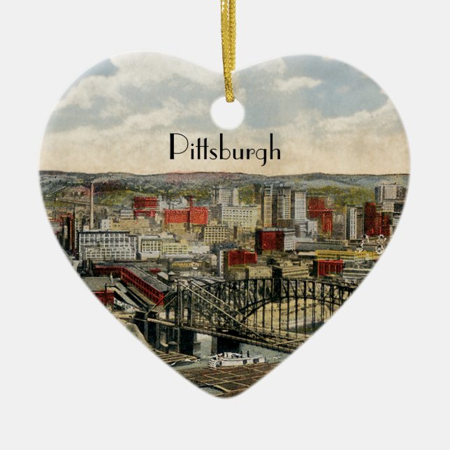 Pittsburgh Point 1931 Keramik Ornament (Vorne)